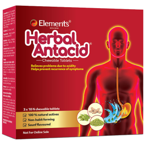 Elements Wellness Herbal Antacid Chewable Tablets